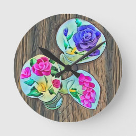 Lycklig Lilys Rund Klocka