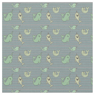 Lycklig lite Narwhals Tyg