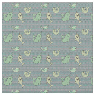 Lycklig lite Narwhals Tyg