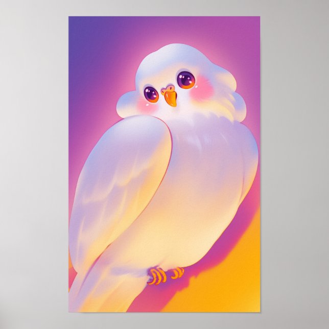 Lycklig Little Bird Poster (Framsidan)