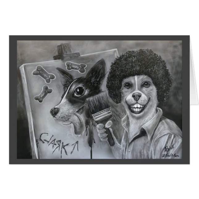 "Lycklig Little Biscuits"-kort OBS Kort (Framsidan Horizontal)