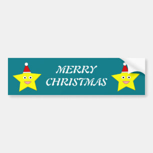 Lycklig Little Christas Star Anpassningsbar Bumper Bildekal