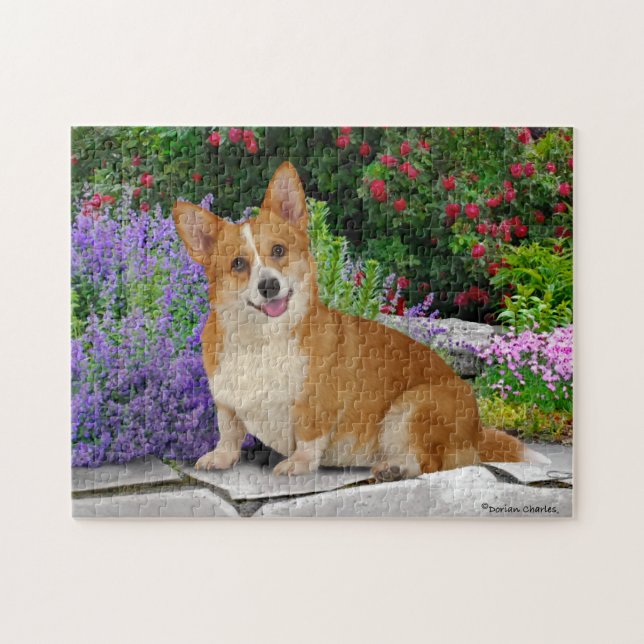 lycklig Little Corgi Pussel (Horisontell)