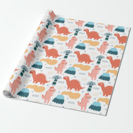 Lycklig Little Dino Presentpapper