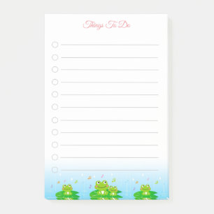 Lycklig Little Frogs Sak att göra Post-it Block