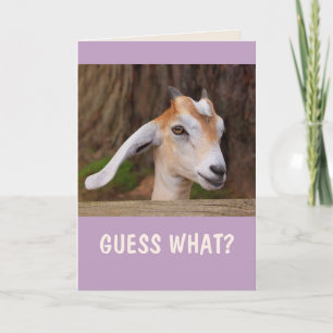 Lycklig Little Goat Birthday Kort