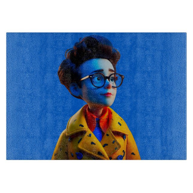 Lycklig Little Guy Glass Caking Board (Framsidan)