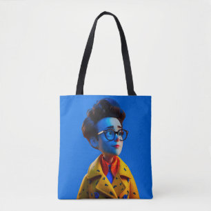 Lycklig Little Guy Tote Bag Tygkasse