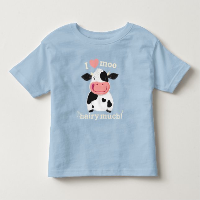 Lycklig Little Holstein Kärlek T Shirt (Framsida)