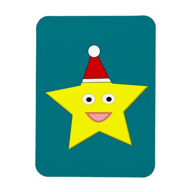 Lycklig Little jul Star Magnet (Vertikal)