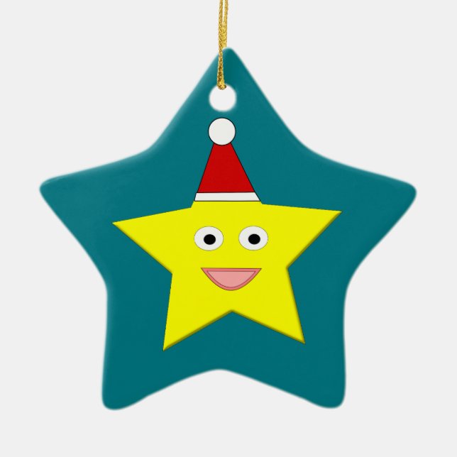 Lycklig Little jul Star Ornament (Framsidan)