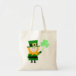 Lycklig Little Leprechaun Budget Tote Bag Tygkasse