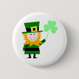 Lycklig Little Leprechaun Knapp