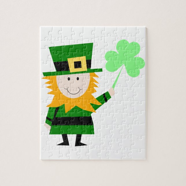Lycklig Little Leprechaun Pussel (Vertikal)