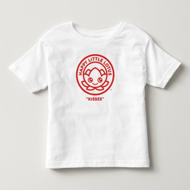 Lycklig Little Lotus, Kisses T Shirt (Framsida)
