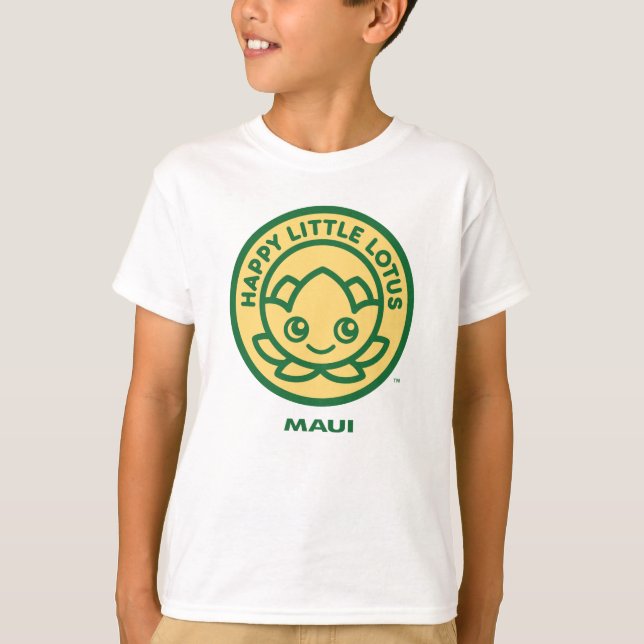 Lycklig Little lotus, Maui T Shirt (Framsida)