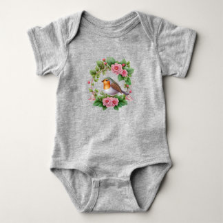 Lycklig Little Robin Baby Bodykostdräkt T Shirt