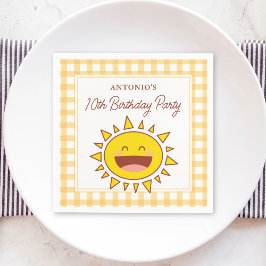 Lycklig Little Sunshine Barns födelsedag Party Pappersservett