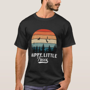 Lycklig Little Träd Bob Stil Vintage Forests Earth T Shirt