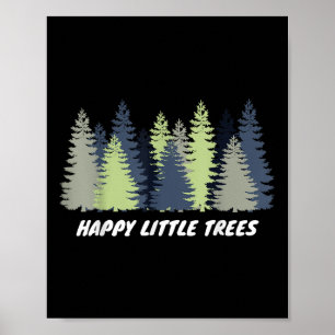 Lycklig Little Träd Earth Day Manar Boy Kids Gift Poster