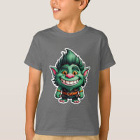 Lycklig Little Troll Chibi illustration