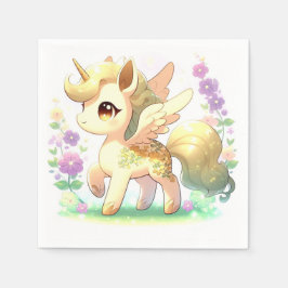 Lycklig Little Unicorn Baby Shower Pappersservett