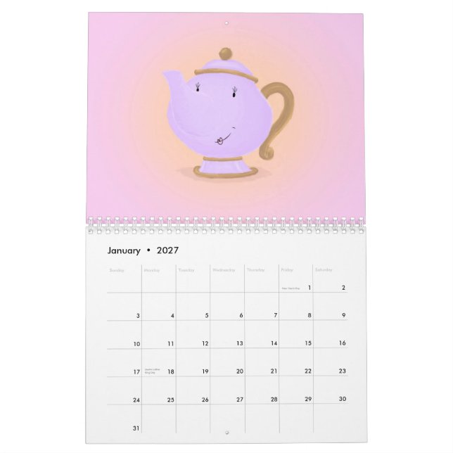 Lycklig Livsmedelsåret 2014 Kalender (Jan 2027)