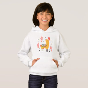 Lycklig llama med kaktusen t shirt