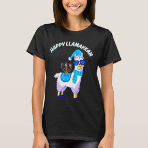 Lycklig Llamakkah Hanukkah Llama Chanukah Alpaca T Shirt