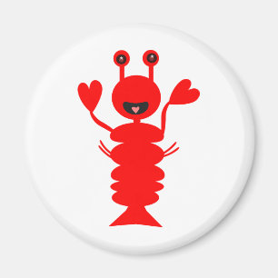 Lycklig Lobster Magnet