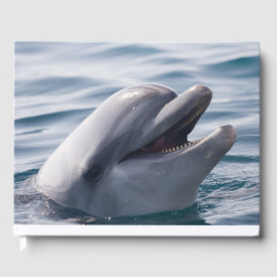 Lycklig log Dolphin i Vatten Gästböcker