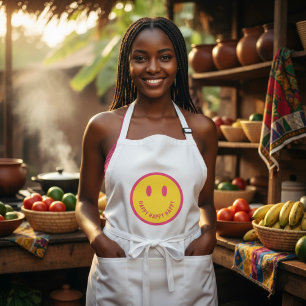 Lycklig Long Apron Långt Förkläde