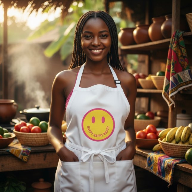 Lycklig Long Apron Långt Förkläde (Skapare uppladdad)