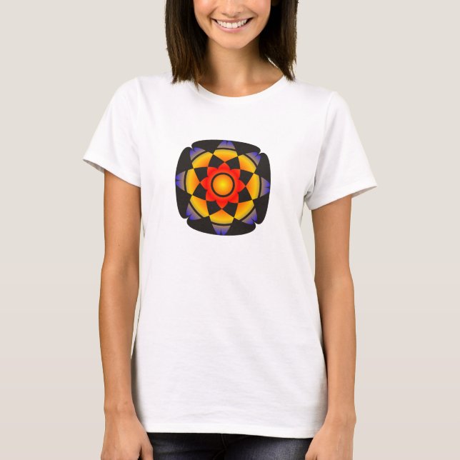 Lycklig lotusblomma tee shirt (Framsida)