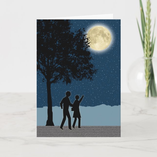 Lycklig Lunar nyår par Helgkort (Framsida)