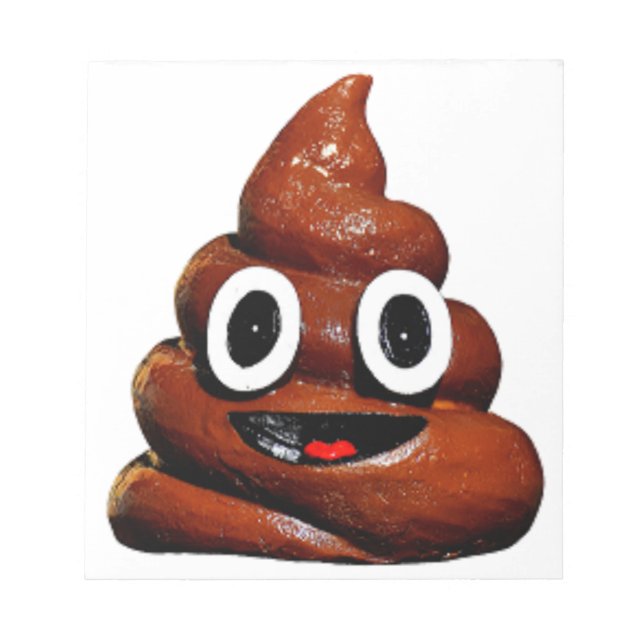 lycklig lustiga poop emoji anteckningsblock (Framsida)