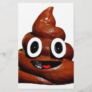 lycklig lustiga poop emoji brevpapper