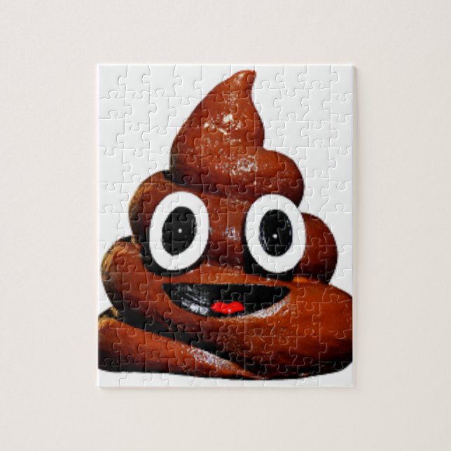 lycklig lustiga poop emoji pussel (Vertikal)