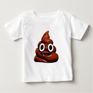 lycklig lustiga poop emoji t shirt