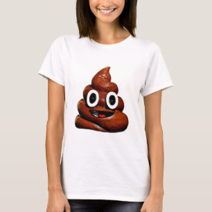 lycklig lustiga poop emoji tee