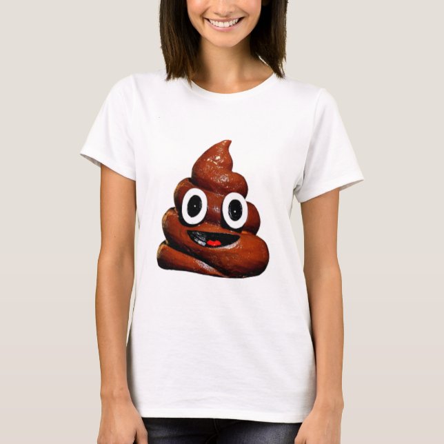 lycklig lustiga poop emoji tee (Framsida)