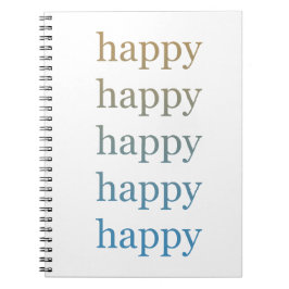Lycklig Lycklig Anteckningsbok