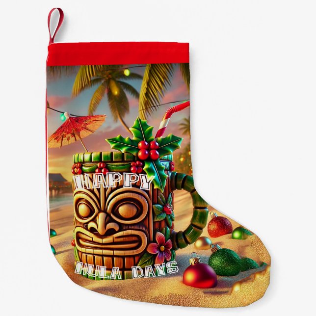 Lycklig Lycklig Hula Days Liten Julstrumpa (Framsidan)