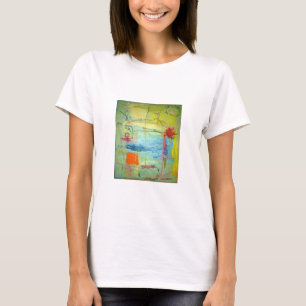 Lycklig Lycklig Ledsen Ansikte Abstrakt Hankamer A T Shirt