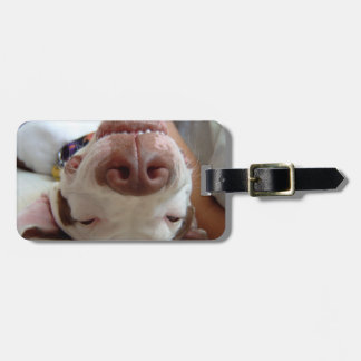 Lycklig lycklig märkre för hundanpassadebagage bagagebricka