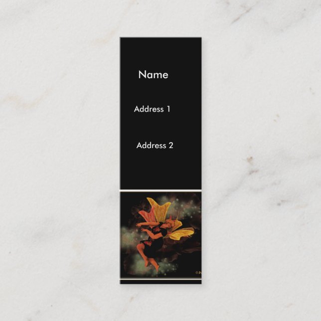 Lycklig…, Lycklig Mini Visitkort (Framsida)