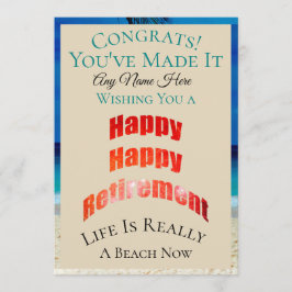 Lycklig Lycklig Pension oavsett Namn Gratulerart - Kort