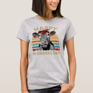 Lycklig M juders Day Funny Cow Farmer Mors dag T Shirt