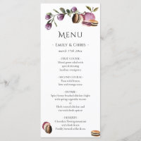 Lycklig Macaron | Elegant Violet Blommigt Modern