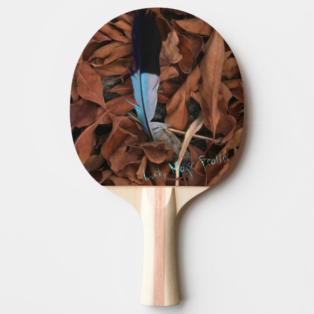Lycklig Magisk Fjäder Pingisracket (Framsidan)